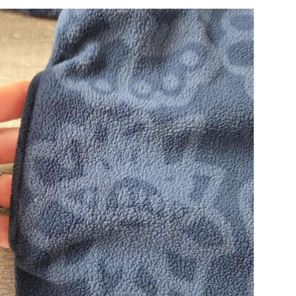 Marimekko x Uniqlo Kids Navy Floral Fleece Long Sleeve Pocket Dress 130 - Picture 4 of 5